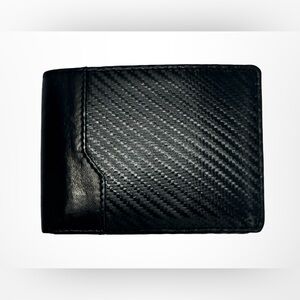 Brandio Collection Genuine Black Leather Wallet  RFID New With Tags